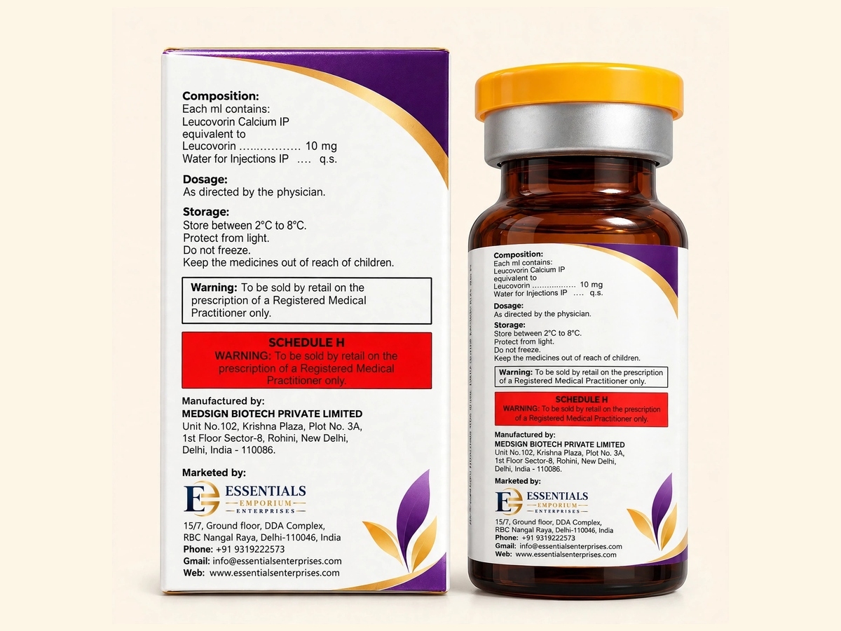 Leucovorin Calcium Injection IP 50 mg/5 mL thumbnail 3